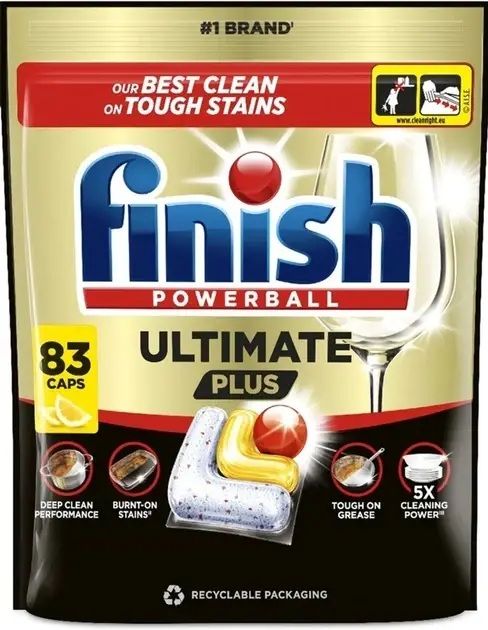 Viên rửa bát Finish Ultimate plus 83 viên Lemon- CHÍNH HÃNG CHÂU ÂU